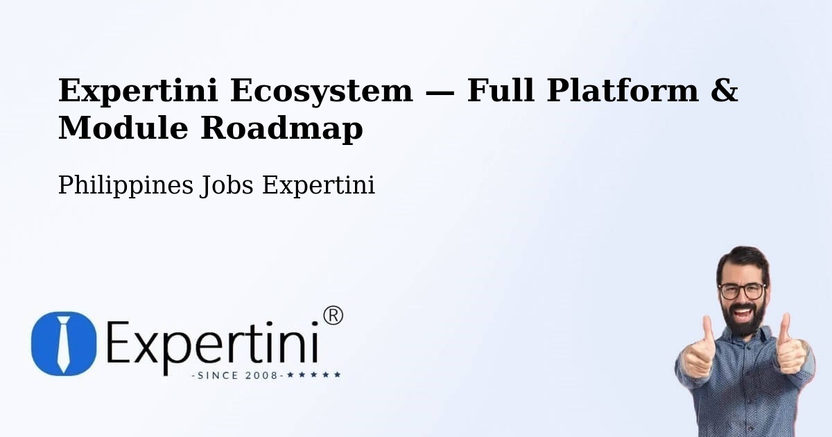 Expertini Ecosystem — Full Platform & Module Roadmap – Mexico